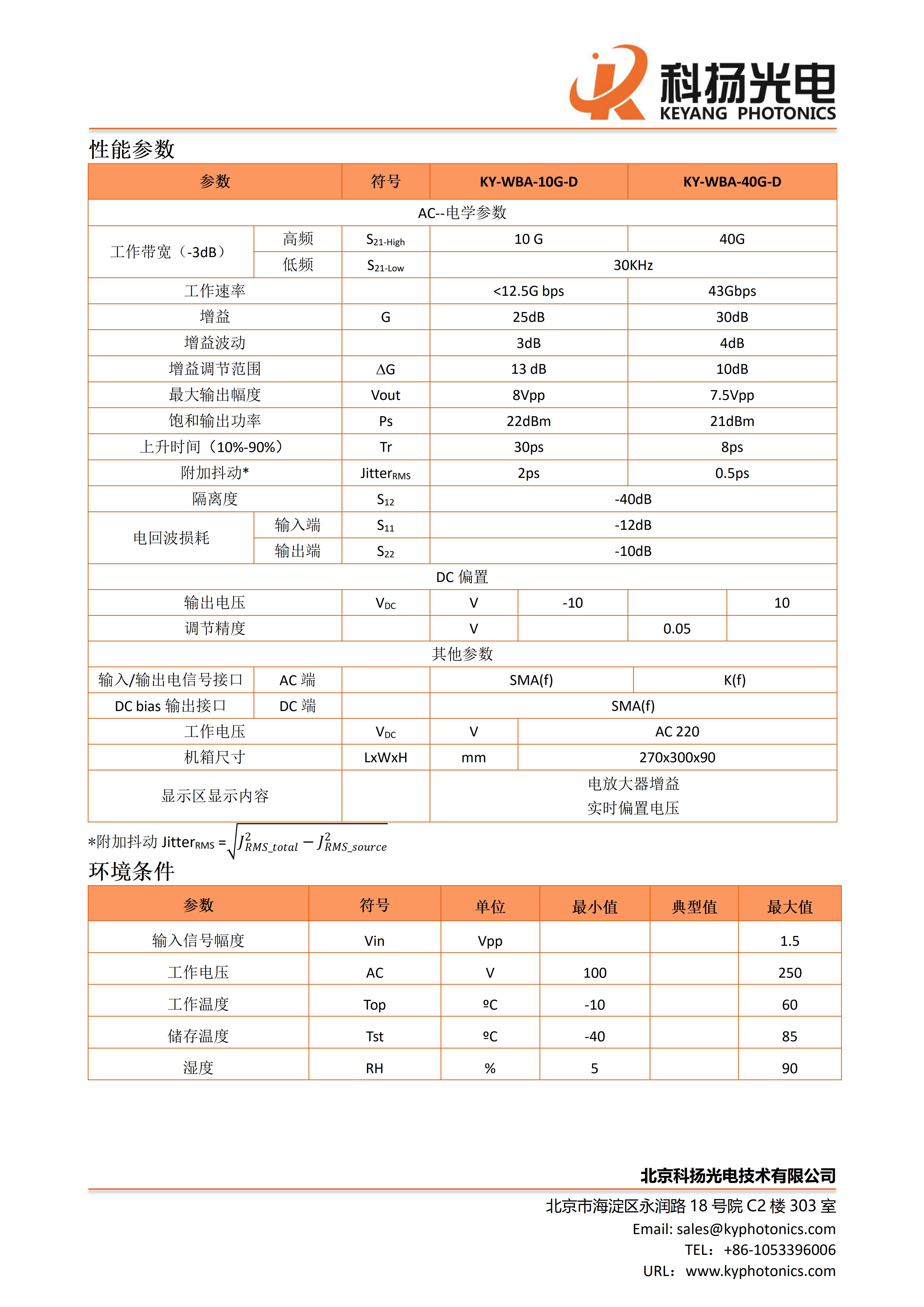 台式宽带放大器