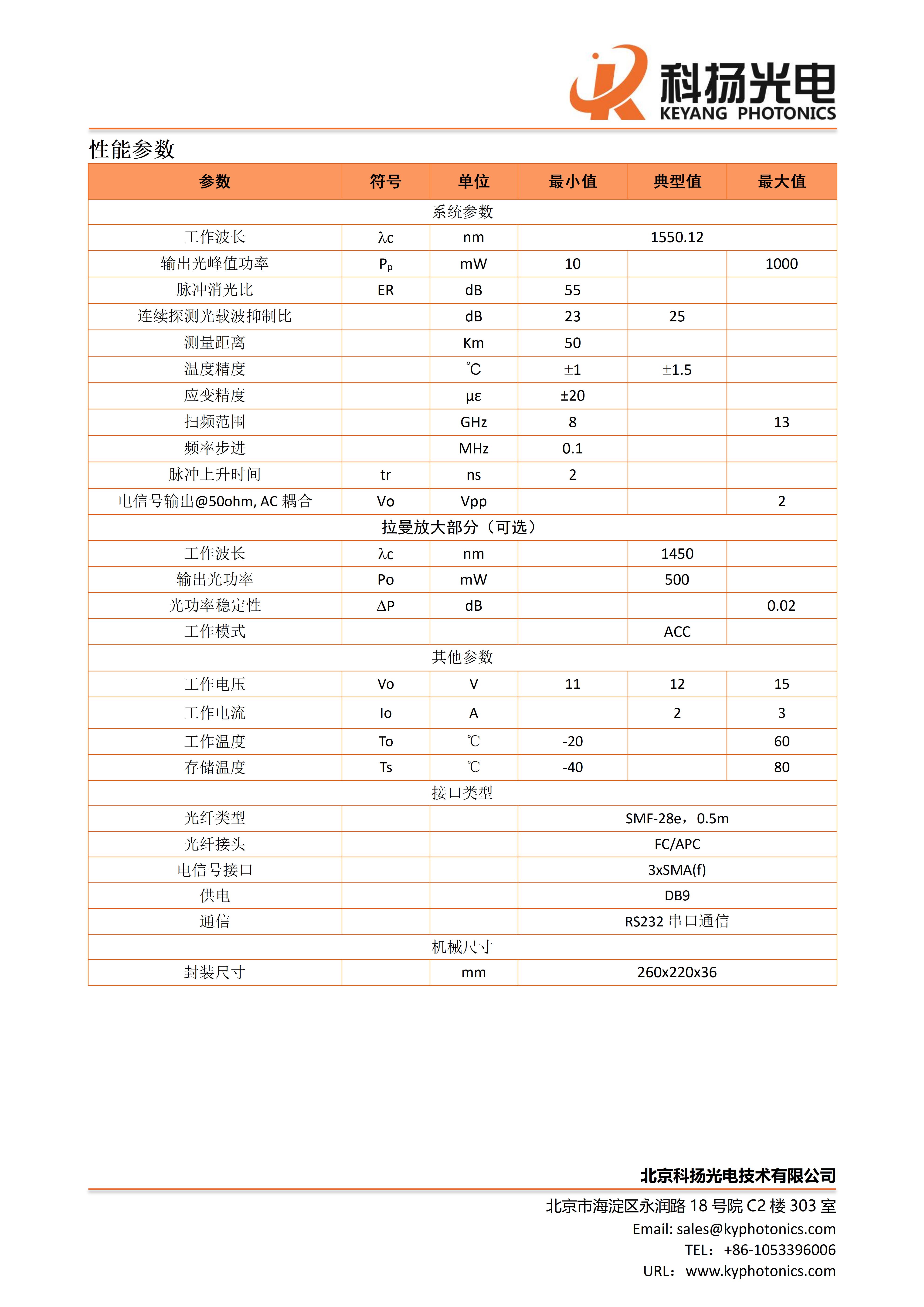 BOTDA光电集成模块