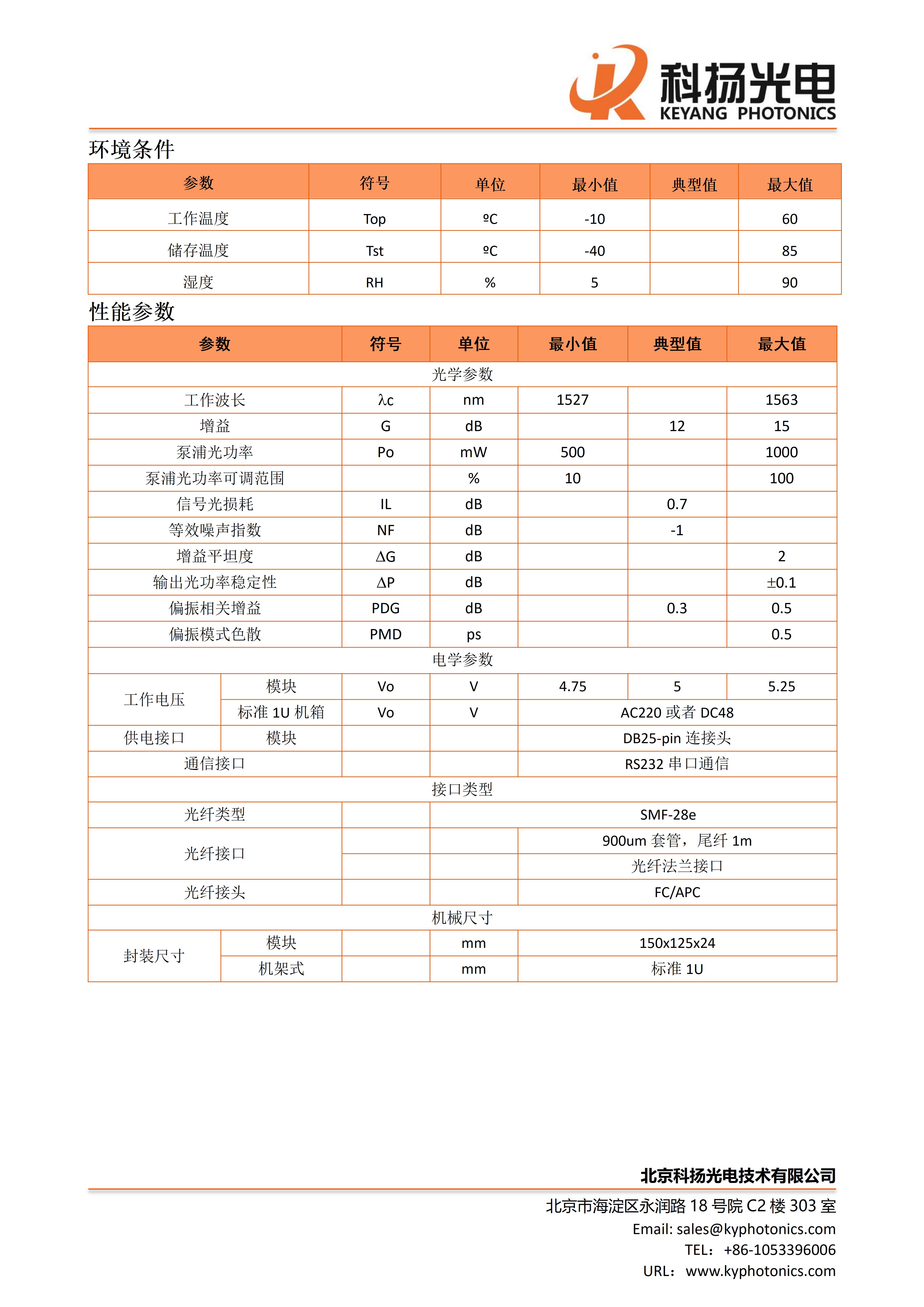 拉曼光纤放大器