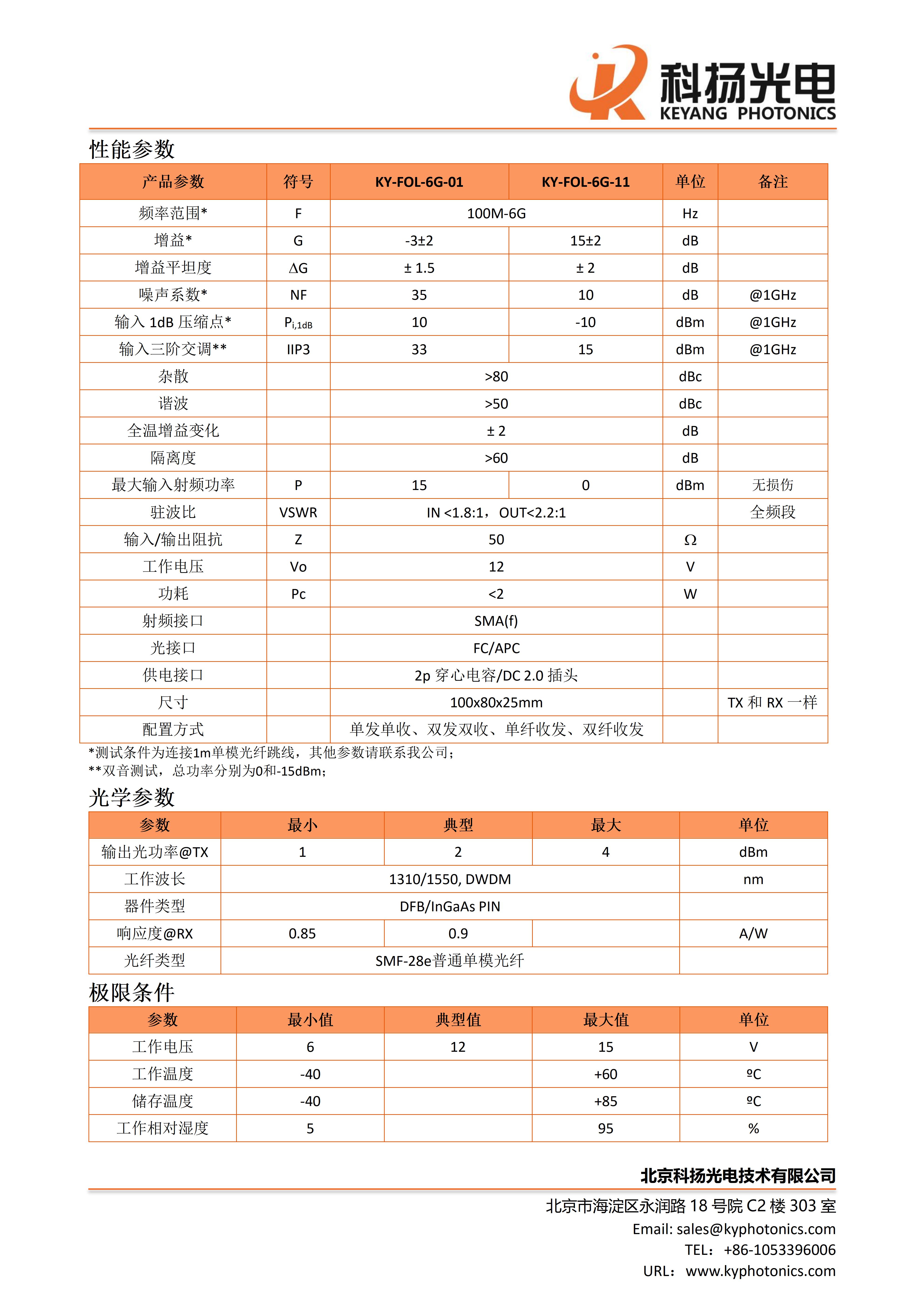6G射频光纤模块